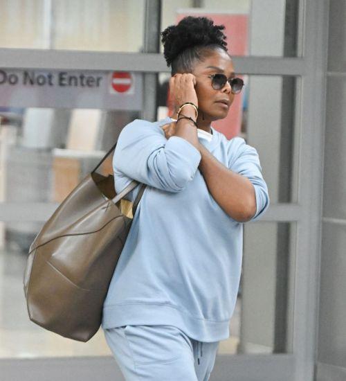 Janet Jackson Arrival at JFK Airport in New York 09/08/2023 2