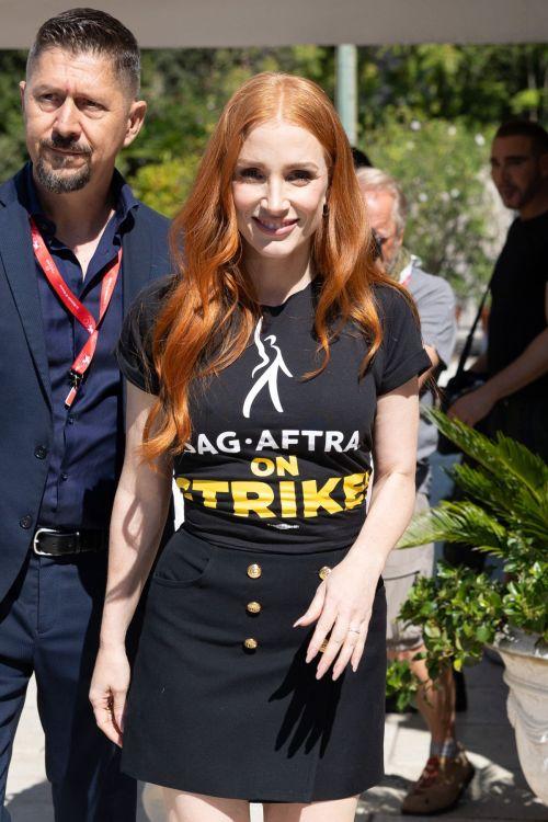 Jessica Chastain Venice Departure from Excelsior Hotel Pier 09/08/2023 2
