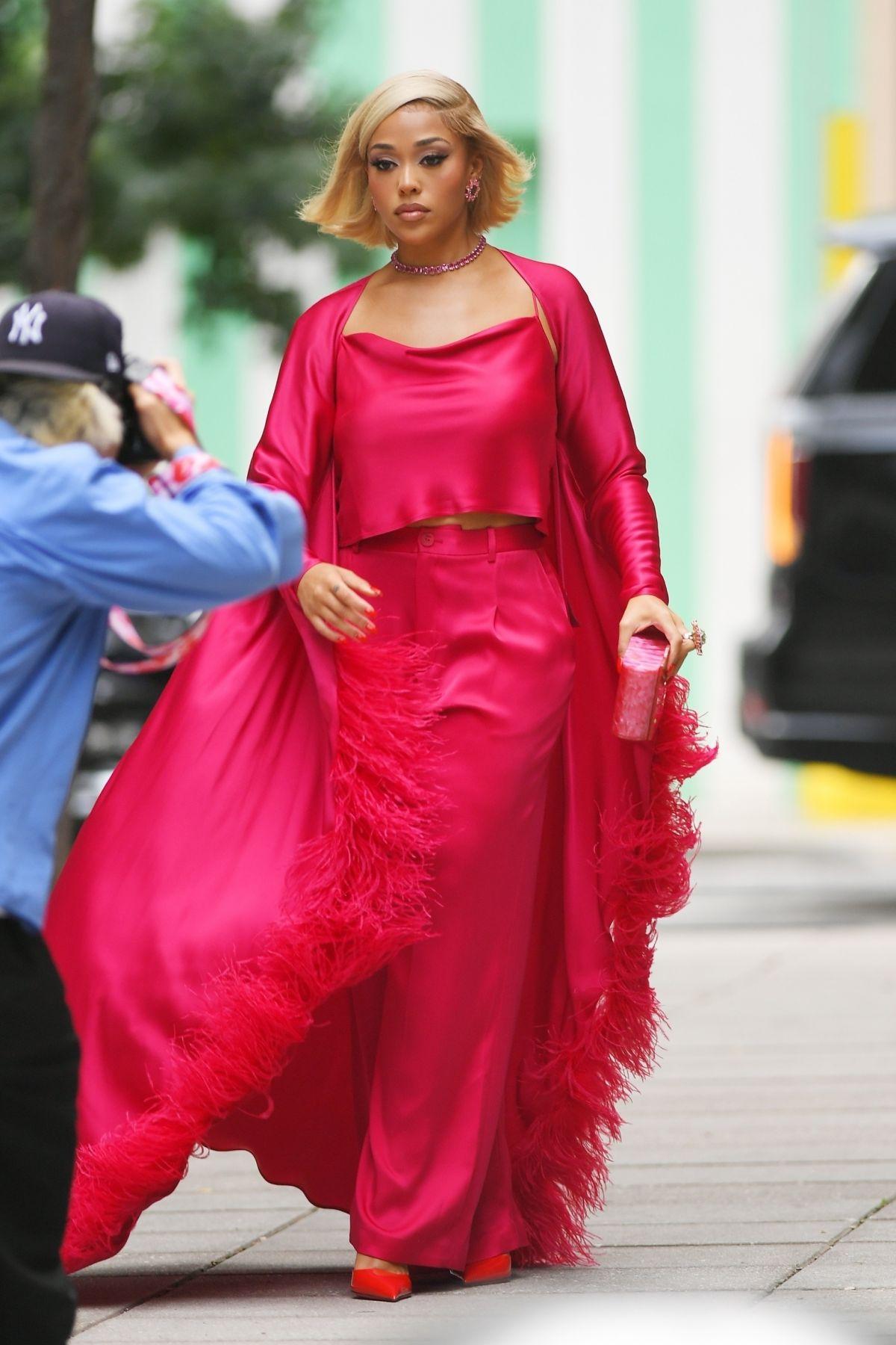 Jordyn Woods at a Photoshoot in New York 09/09/2023