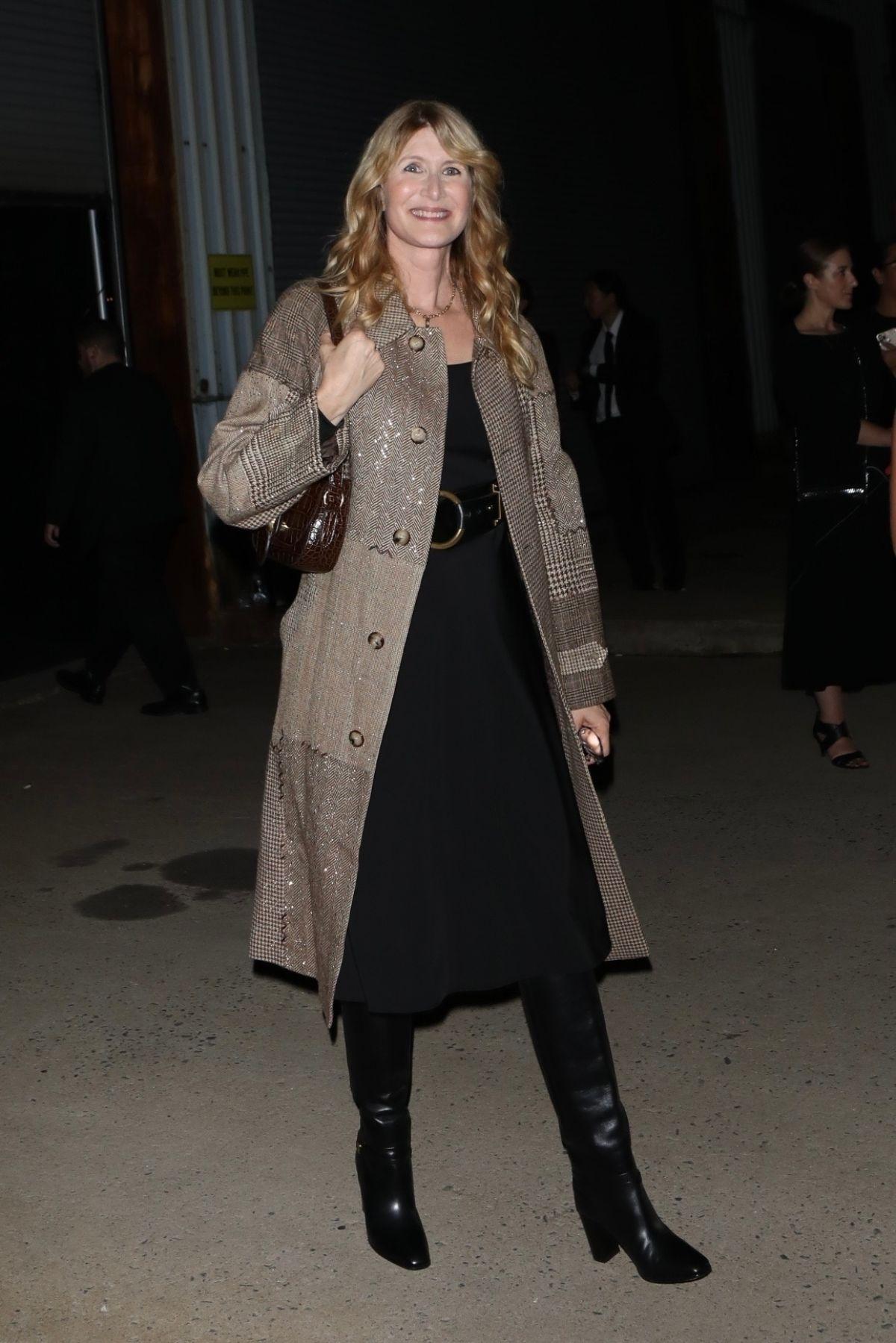 Laura Dern Leaves Ralph Lauren Show at New York Fashion Week 09/08/2023