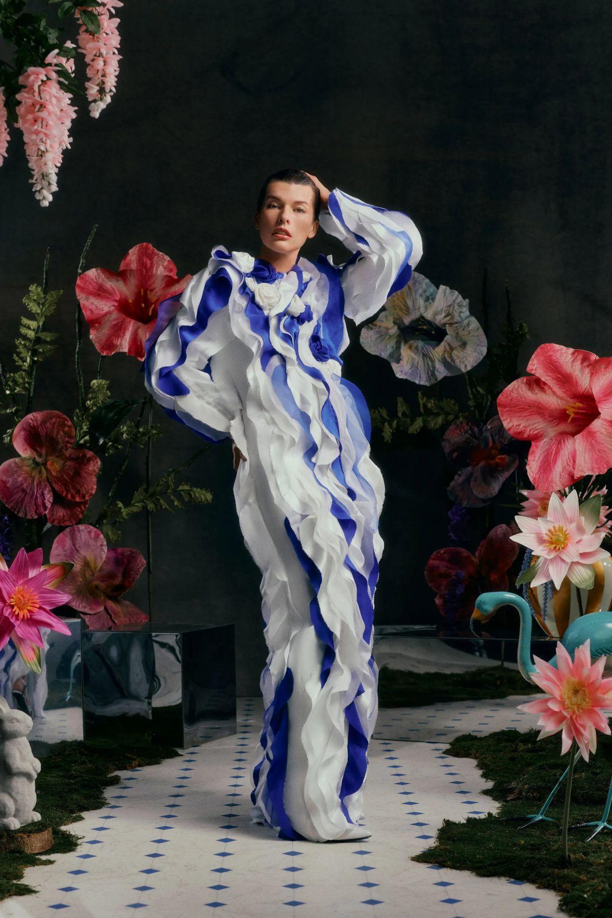 Milla Jovovich Poses for Rodarte 2024 Ready-to-Wear, Sep 2023