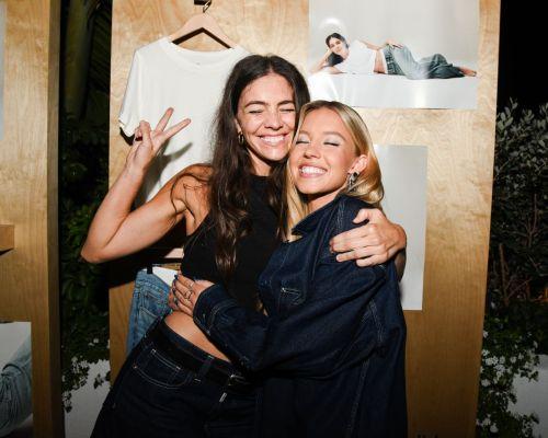Sydney Sweeney celebrates at the Molly Dickson x Madewell event in West Hollywood on 08/10/2023 3