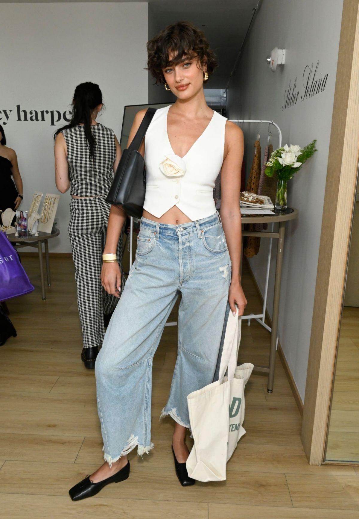 Taylor Hill at CFDA and Spotify NYFW Kickoff in New York 09/07/2023