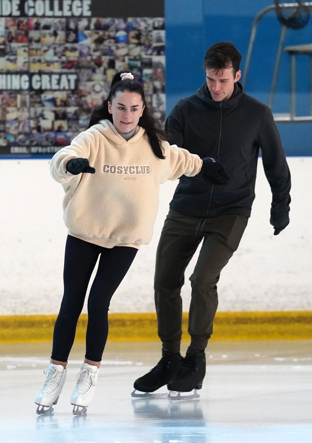 Amber Davies Ice Skating: Practice Moments at Billingham Rink 3