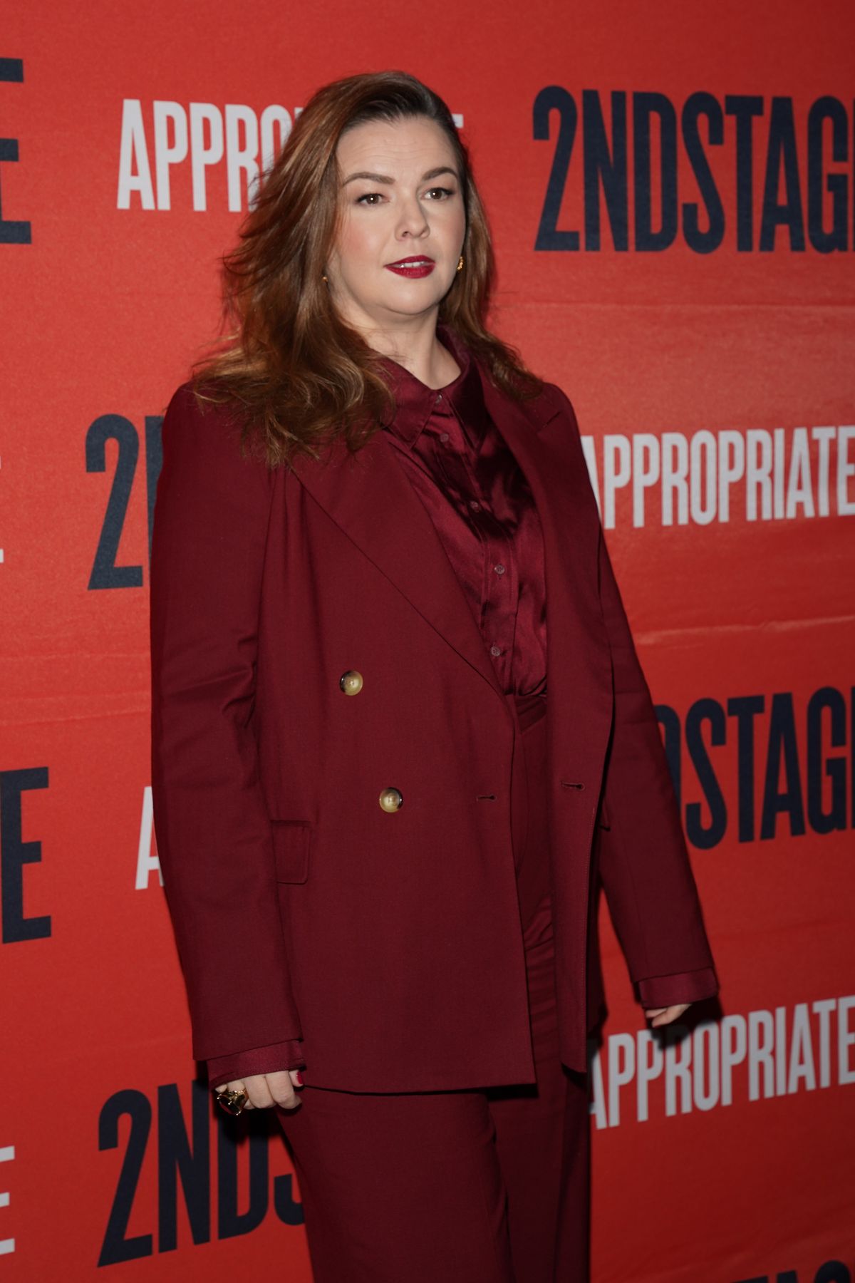 Amber Tamblyn at Appropriate Broadway Opening Night