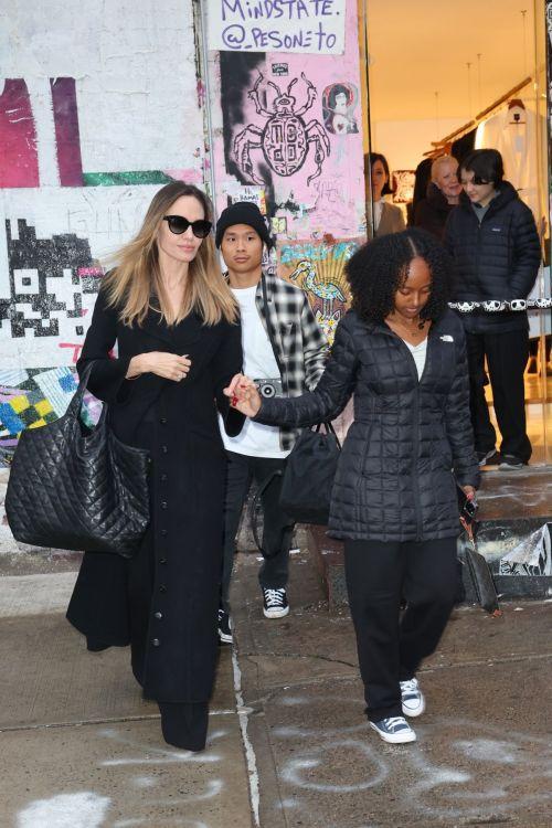Angelina Jolie in All-Black Outfit