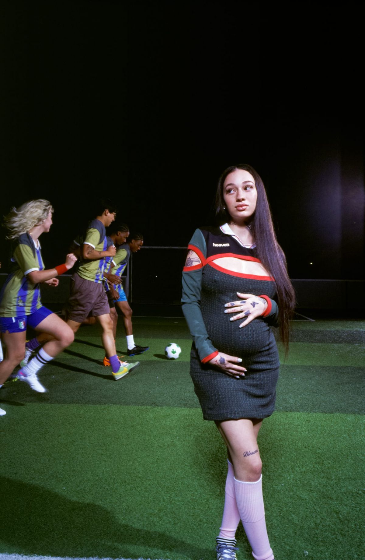 Bhad Bhabie Show Off Her Baby Bump in Marc Jacobs x Barragan Campaign 2023 12
