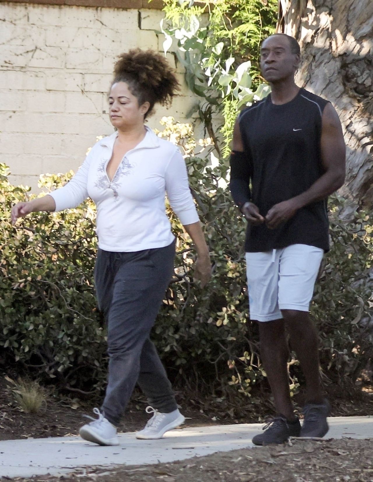Bridgid Coulter and Don Cheadle Workout Dress in Los Angeles 1
