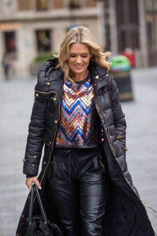 Charlotte Hawkins Stylish Exit from Global Studios 1