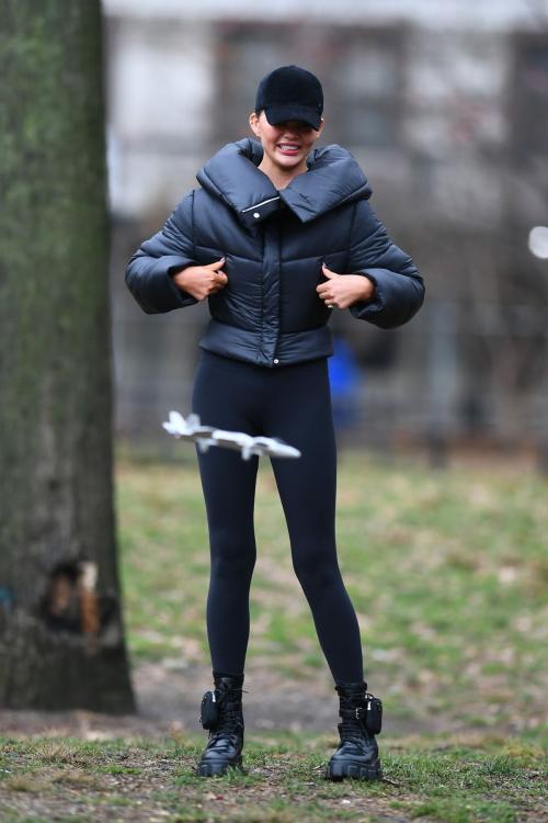 Chrissy Teigen at Washington Square Park, New York 5