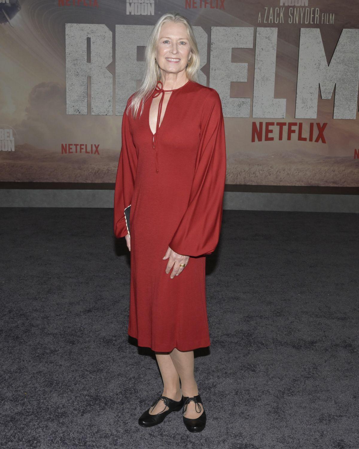 Christine Kellogg-Darrin attends at Rebel Moon Premiere in LA