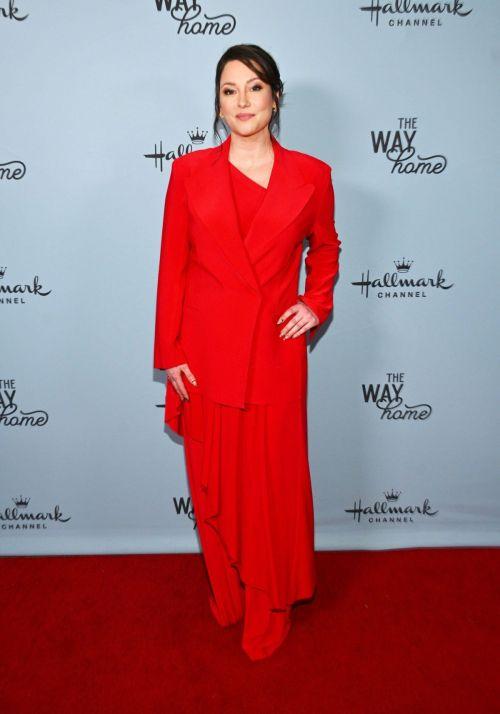 Chyler Leigh in Red Dress at The Way Home Season 1 SAG Panel 2023 4