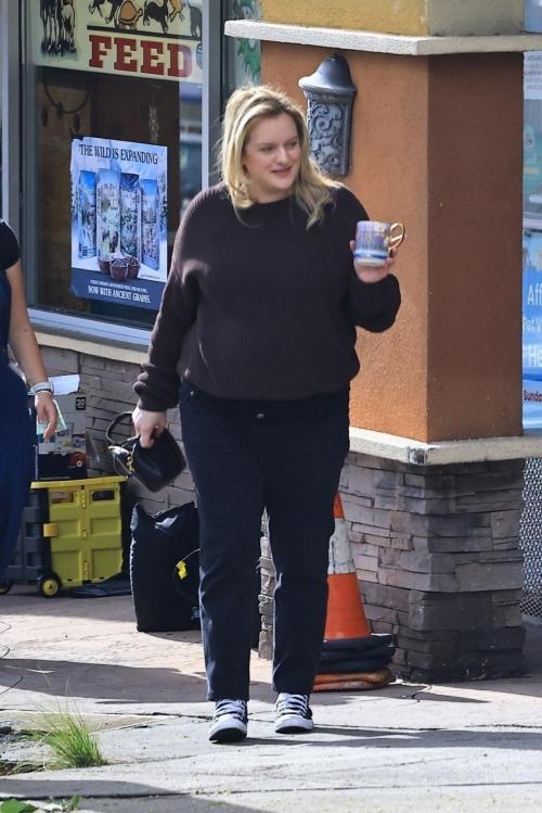 Elisabeth Moss Filming in Los Angeles, December 2023 2