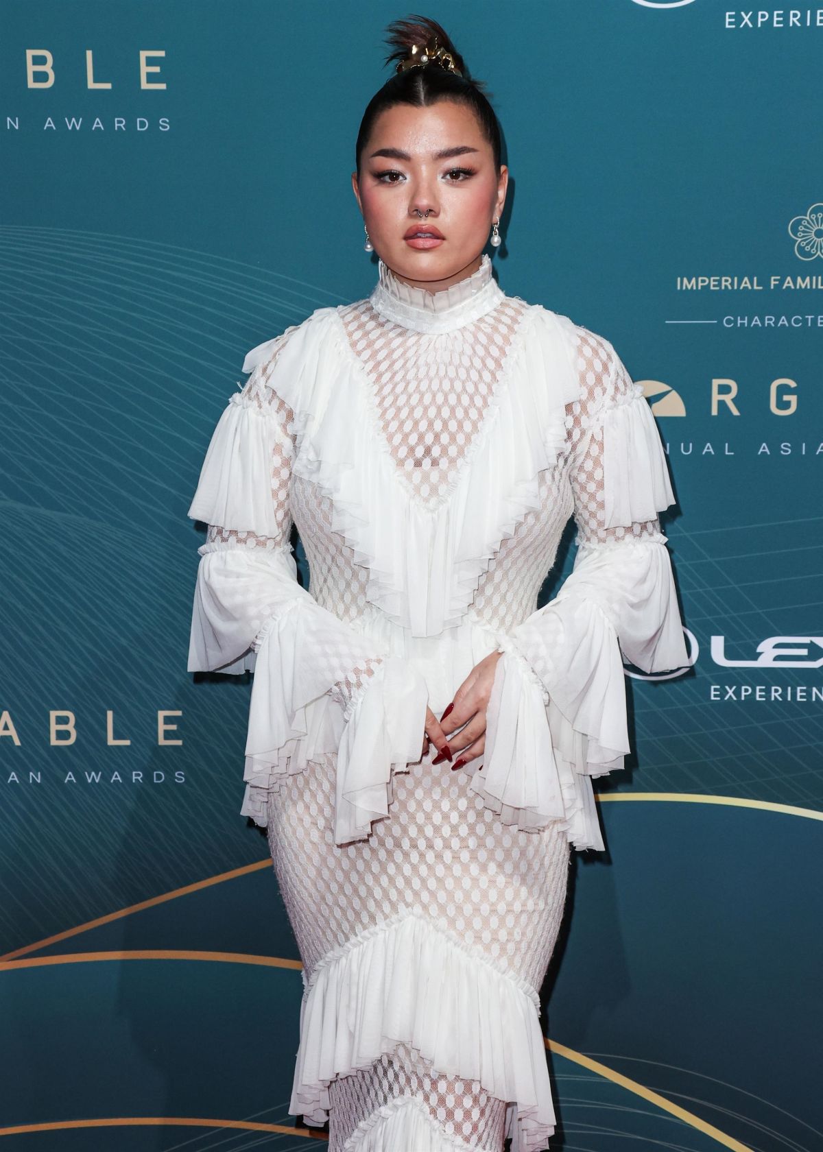 Elizabeth Yu in White Dress at 21st Unforgettable Gala 2023 1
