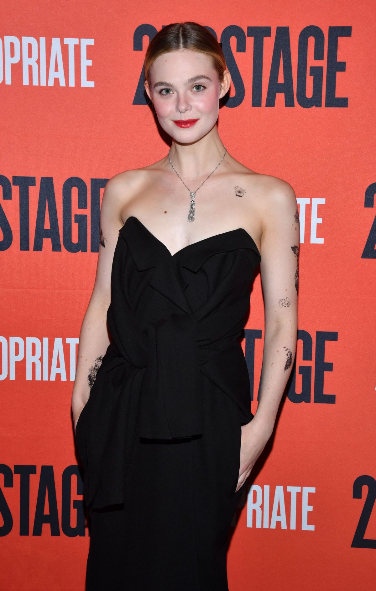 Elle Fanning attends at Appropriate Broadway Opening Night in New York 1