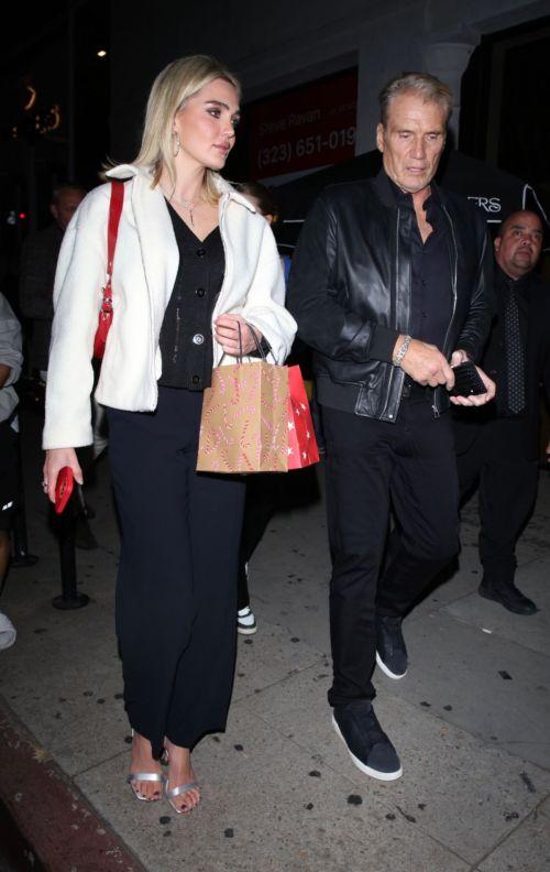 Emma Krokdal & Dolph Lundgren leaves after Dinner Outing Sparks Buzz 4