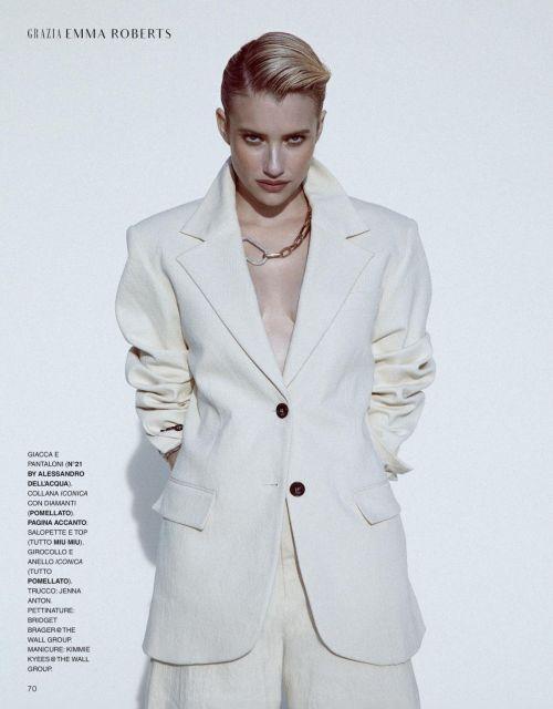 Emma Roberts dazzles in Grazia Italy December 2023 issue 5
