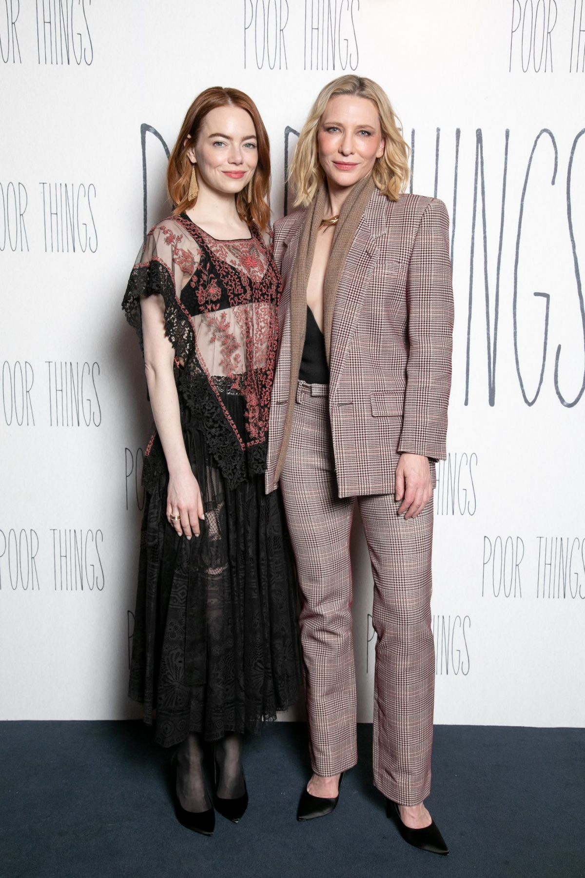 Emma Stone and Cate Blanchett attends at Poor Things Q&A in London 1