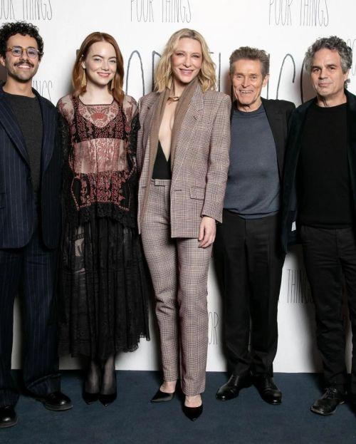 Emma Stone and Cate Blanchett attends at Poor Things Q&A in London 2
