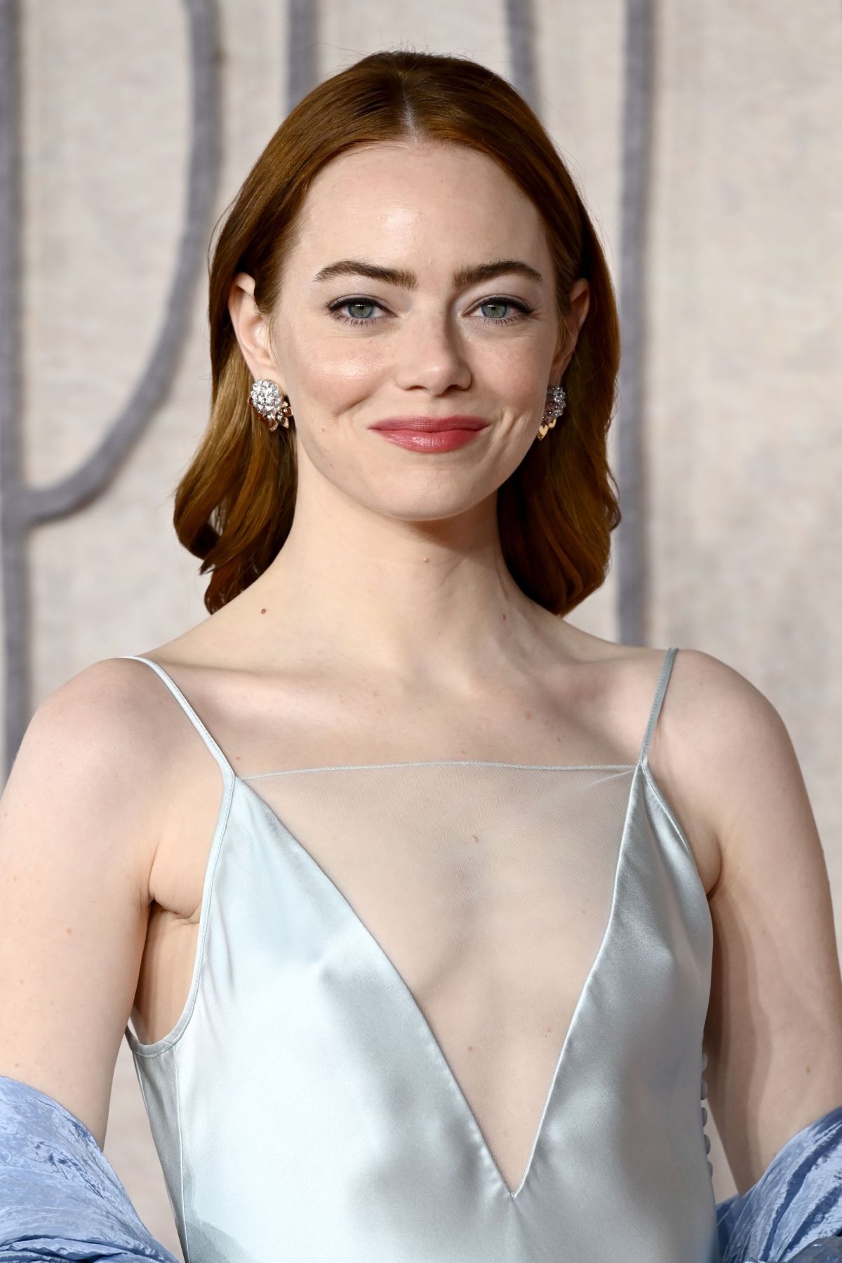 Emma Stone stuns in Satin Dress at Poor Things Premiere in London 1