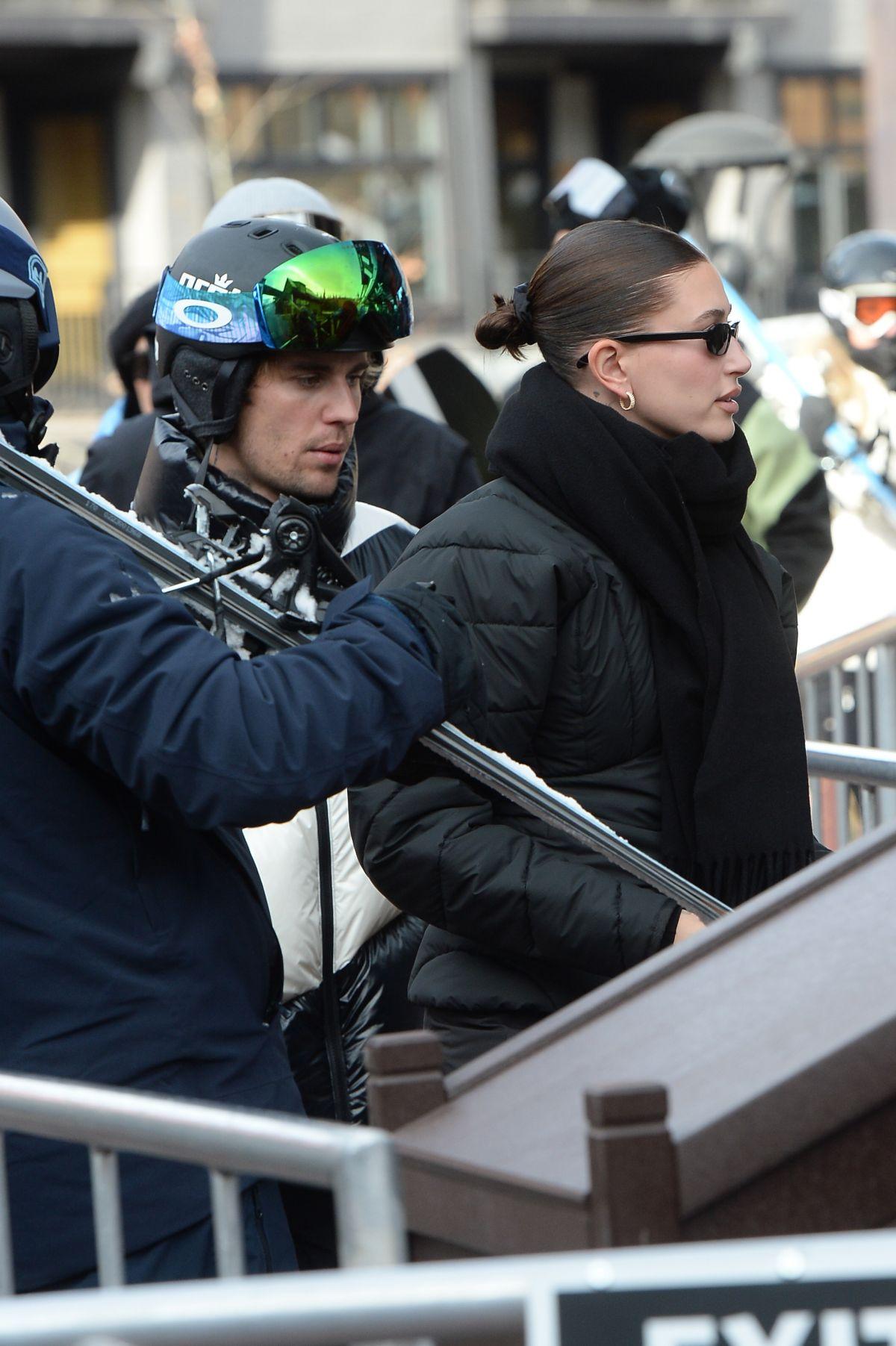 Hailey and Justin Bieber Aspen Snowboarding Adventure