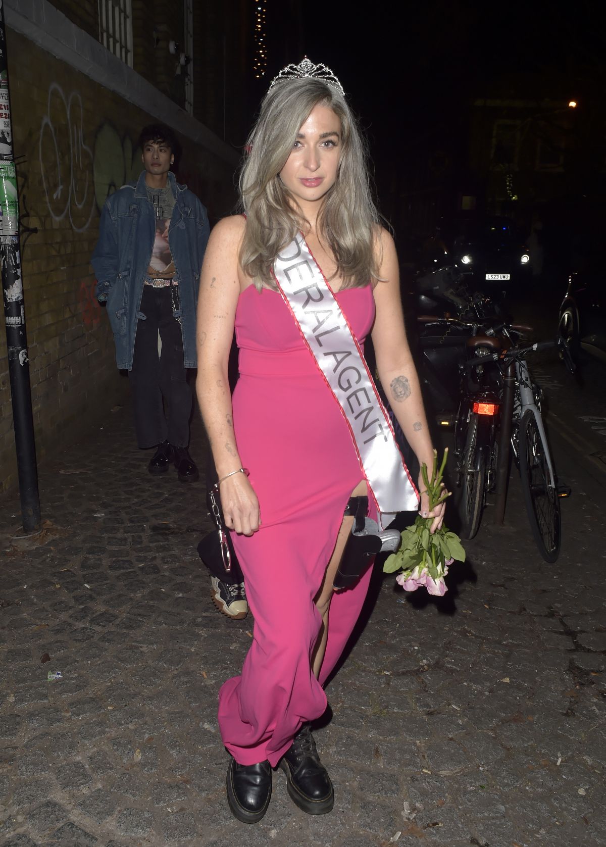Harriet Rose arrives at 93 Feet East Y2K-themed party in London 1