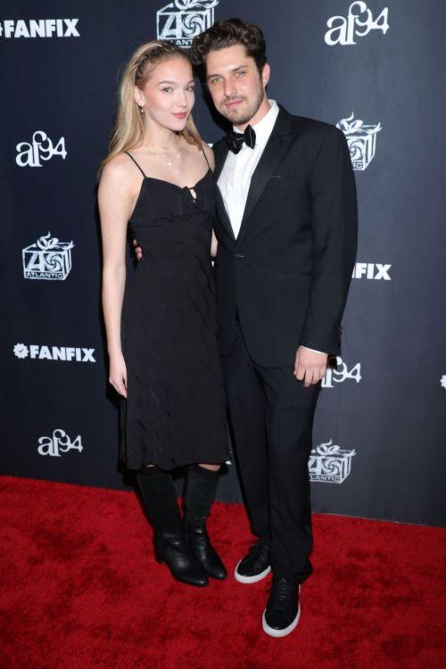 Jayden Bartels in Black at Fanfix x Atlantic Records Holiday Party 1