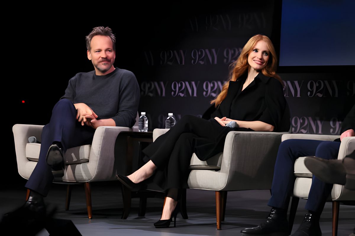 Jessica Chastain in black outfit at 92NY Memory Talk in New York 4