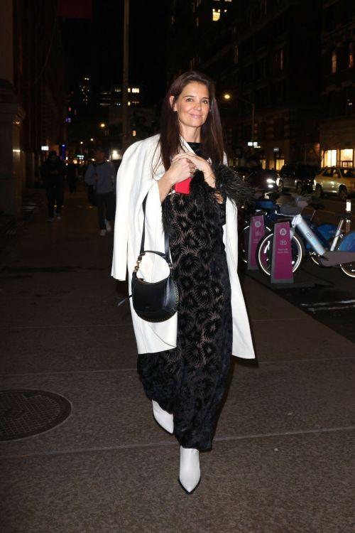 Katie Holmes and Suri Cruise Stylish Birthday Dinner Stroll in NYC 1
