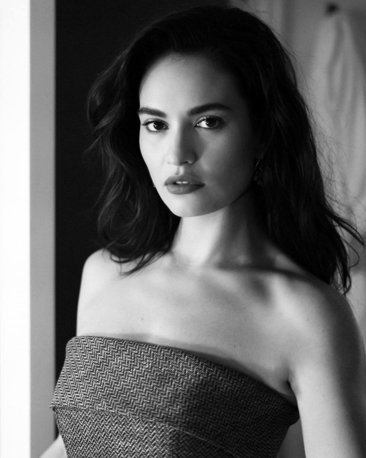 Lily James in December 2023 Photoshoot