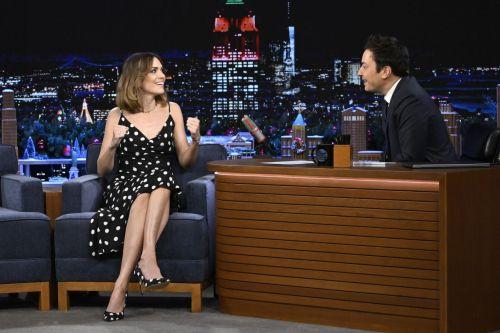 Mandy Moore arrives on Tonight Show with Jimmy Fallon 2