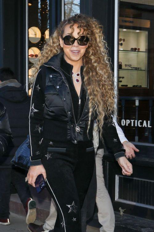 Mariah Carey on Wet Streets of Aspen