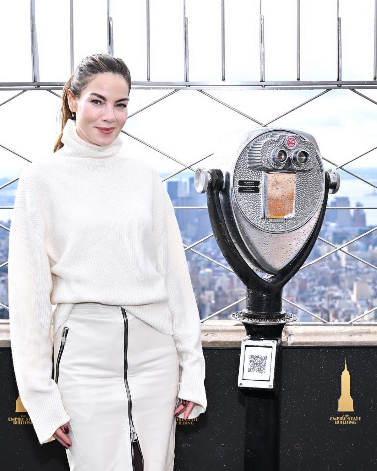 Michelle Monaghan attends at Empire State Building
