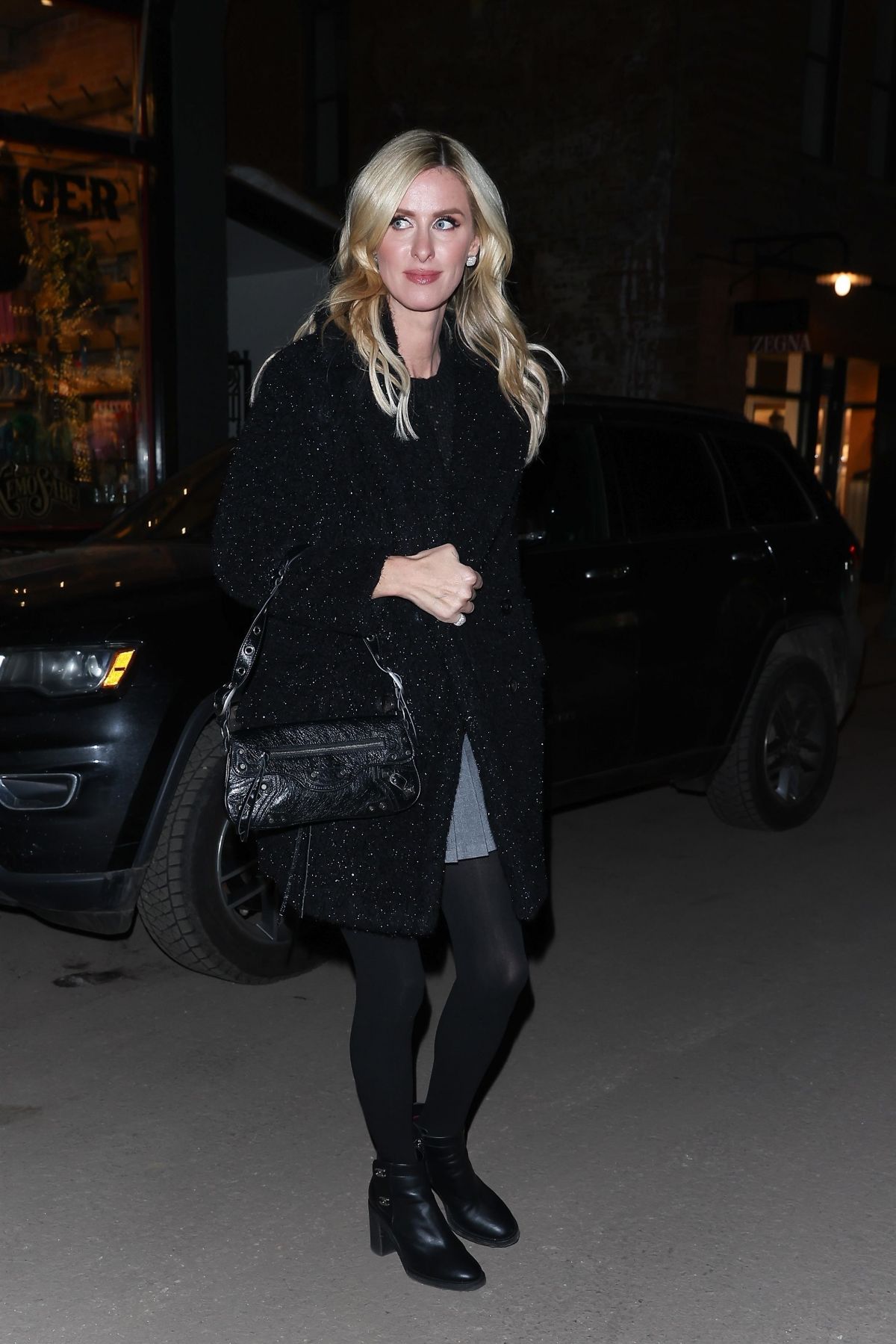 Nicky Hilton in Chic Black Outfit Leaving Kemo Sabe Aspen 1