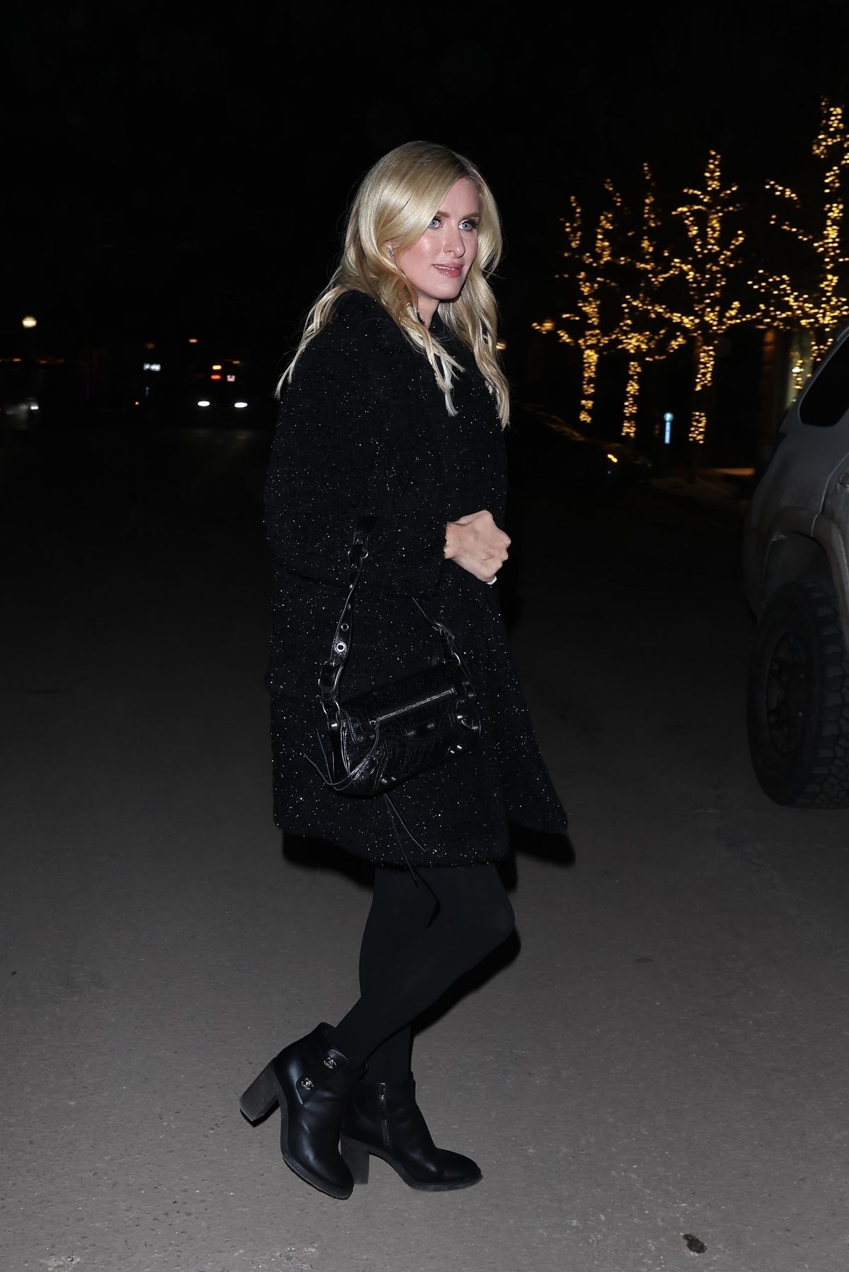 Nicky Hilton in Chic Black Outfit Leaving Kemo Sabe Aspen 2