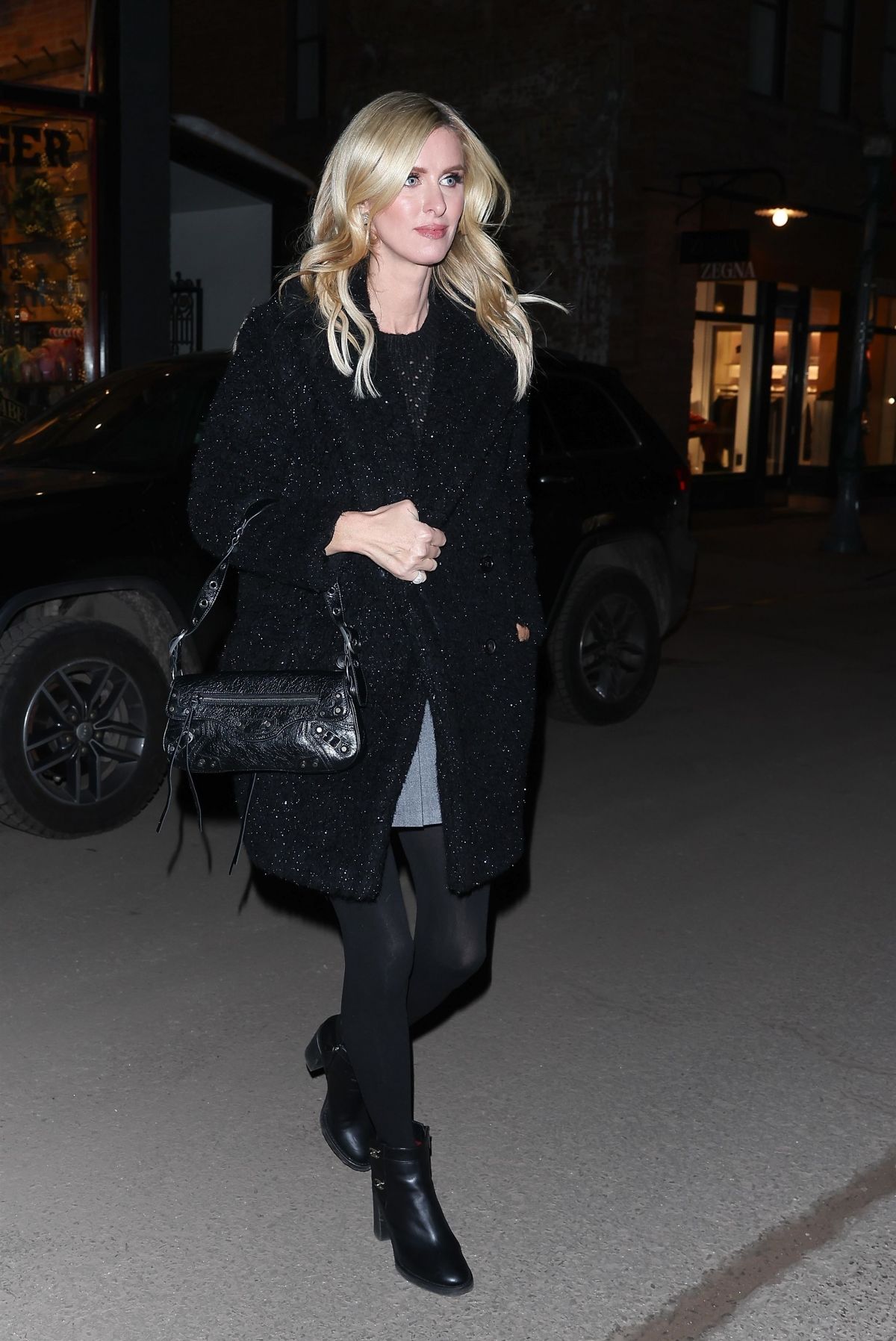 Nicky Hilton in Chic Black Outfit Leaving Kemo Sabe Aspen 4
