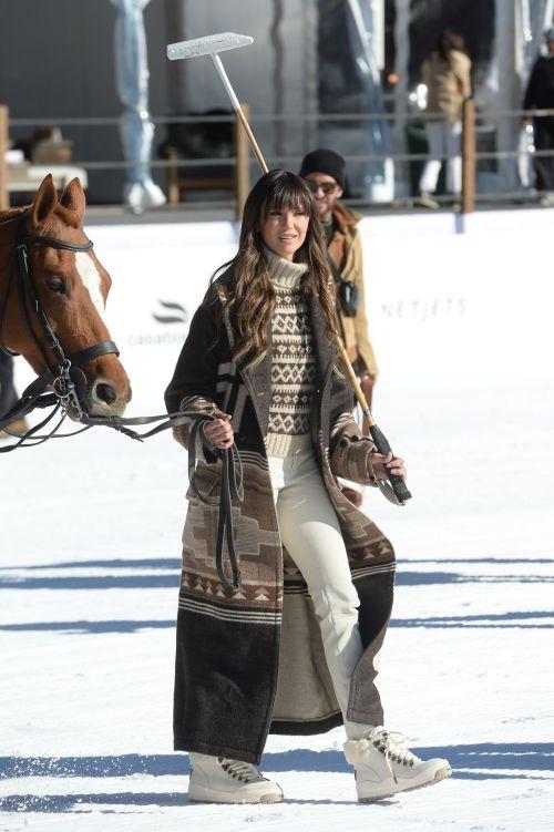 Nina Dobrev and Shaun White Shine in Aspen Snow Polo Shoot 1