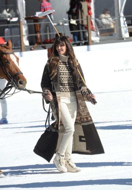 Nina Dobrev and Shaun White Shine in Aspen Snow Polo Shoot 3
