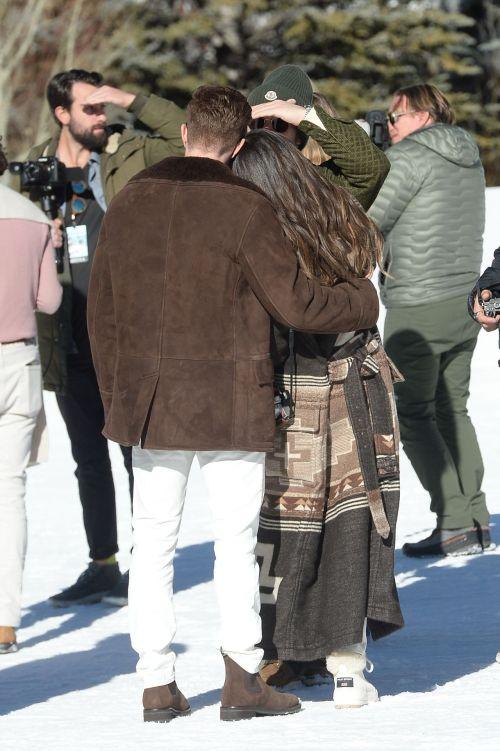 Nina Dobrev and Shaun White Shine in Aspen Snow Polo Shoot 4