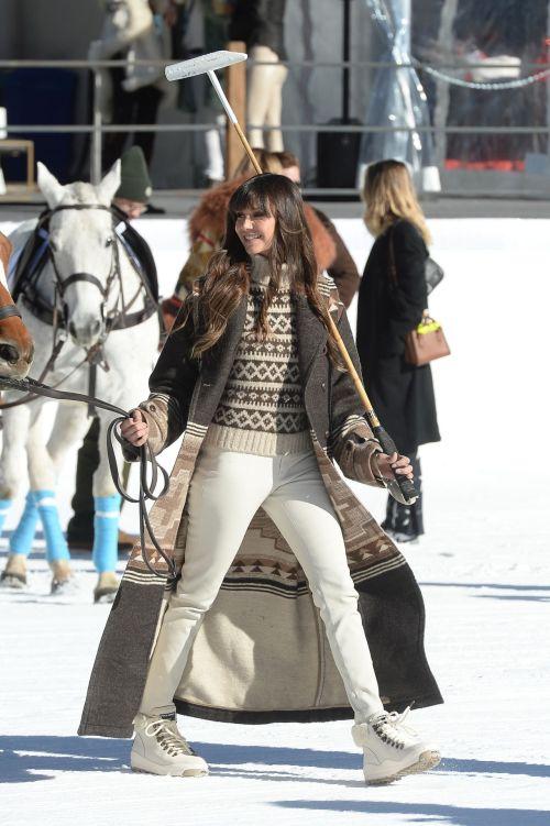 Nina Dobrev and Shaun White Shine in Aspen Snow Polo Shoot 6