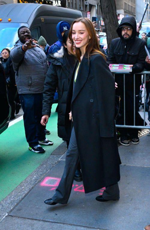 Phoebe Dynevor Leaves Today Show in NYC 1