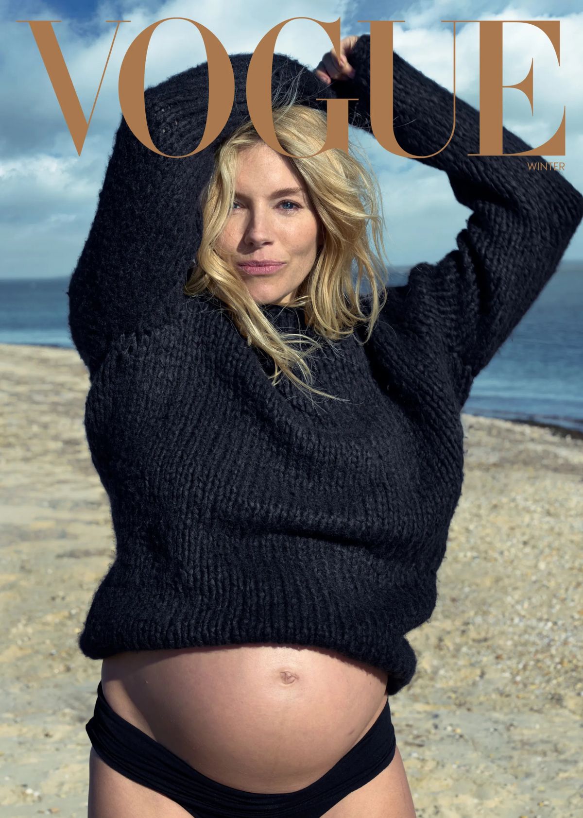 Pregnant Sienna Miller Maternity Glow in Vogue