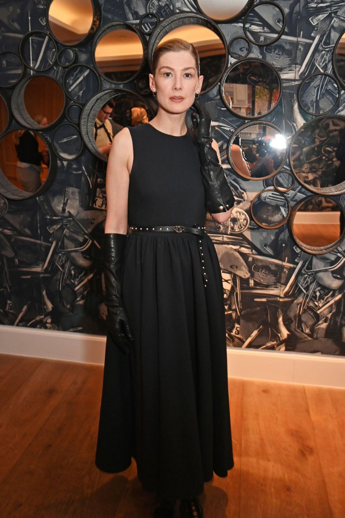 Rosamund Pike in Black Dress at Saltburn Screening in London 4