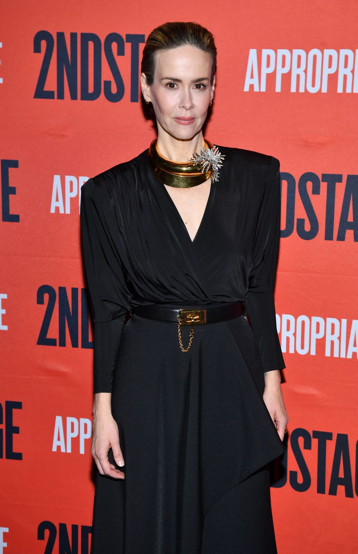 Sarah Paulson attebds at Appropriate Broadway Opening Night