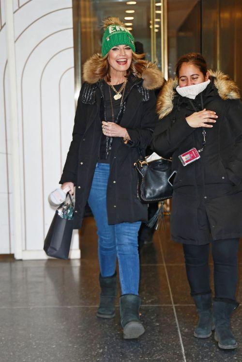 Savannah Guthrie Leaving from NBC Studios in New York