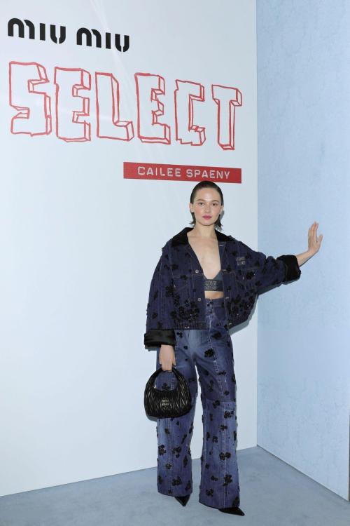 Cailee Spaeny at Miu Miu Select in Milan, January 2024 1