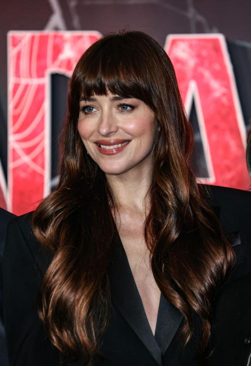 Dakota Johnson at Madame Web Photocall in London, January 2024 2