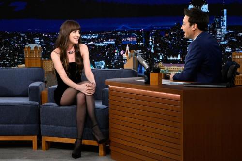 Dakota Johnson on Tonight Show Starring Jimmy Fallon, January 2024 9