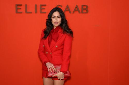 Diala Makki at Elie Saab Spring 2024 Show, Paris Fashion Week, January 2024 2