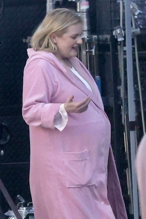 Elisabeth Moss on Set with Max Minghella in Los Angeles, January 2024 2